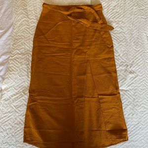Mustard long skirt